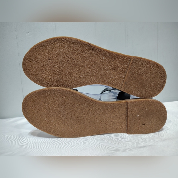 Madewell The Boardwalk Ankle Sandal Black Leather Crisscross Flat Size 7 - Picture 5 of 9